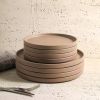 16-Piece Stoneware Dinnerware Set in Matte Brown - Service for 4