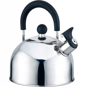 2.5 Quart Stainless Steel Whistling Teapot Kettle with Stay Cool Handle