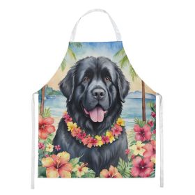 Newfoundland Luau Apron Cooking Kitchen Server Baking Crafts Gardening for Adult Women Men, Unisex, Large, Multicolor