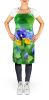 Illinois Violet in Watercolor Apron Cooking Kitchen Server Baking Crafts Gardening for Adult Women Men, Unisex, Large, Multicolor