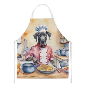 Great Dane The Chef Apron Cooking Kitchen Server Baking Crafts Gardening for Adult Women Men, Unisex, Large, Multicolor