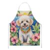 Maltipoo Luau Apron Cooking Kitchen Server Baking Crafts Gardening for Adult Women Men, Unisex, Large, Multicolor