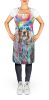 Bearded Collie Hippie Dawg Apron Cooking Kitchen Server Baking Crafts Gardening for Adult Women Men, Unisex, Large, Multicolor