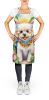 Maltipoo Luau Apron Cooking Kitchen Server Baking Crafts Gardening for Adult Women Men, Unisex, Large, Multicolor