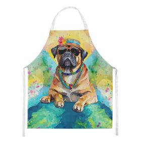 Cane Corso Hippie Dawg Apron Cooking Kitchen Server Baking Crafts Gardening for Adult Women Men, Unisex, Large, Multicolor