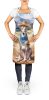 Greyhound Cowboy Welcome Apron Cooking Kitchen Server Baking Crafts Gardening for Adult Women Men, Unisex, Large, Multicolor