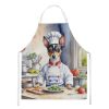 Rat Terrier The Chef Apron Cooking Kitchen Server Baking Crafts Gardening for Adult Women Men, Unisex, Large, Multicolor