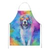 Old English Sheepdog Hippie Dawg Apron Cooking Kitchen Server Baking Crafts Gardening for Adult Women Men, Unisex, Large, Multicolor