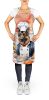 German Shepherd The Chef Apron Cooking Kitchen Server Baking Crafts Gardening for Adult Women Men, Unisex, Large, Multicolor