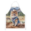 Pomeranian Cowboy Welcome Apron Cooking Kitchen Server Baking Crafts Gardening for Adult Women Men, Unisex, Large, Multicolor