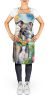 Greyhound Luau Apron Cooking Kitchen Server Baking Crafts Gardening for Adult Women Men, Unisex, Large, Multicolor