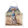 Greyhound Cowboy Welcome Apron Cooking Kitchen Server Baking Crafts Gardening for Adult Women Men, Unisex, Large, Multicolor