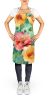 Georgia Cherokee Rose in Watercolor Apron Cooking Kitchen Server Baking Crafts Gardening for Adult Women Men, Unisex, Large, Multicolor