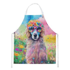 Poodle Hippie Dawg Apron Cooking Kitchen Server Baking Crafts Gardening for Adult Women Men, Unisex, Large, Multicolor