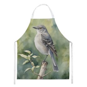 Arkansas Northern Mockingbird Apron Cooking Kitchen Server Baking Crafts Gardening for Adult Women Men, Unisex, Large, Multicolor