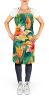 Lilies in Watercolor Apron Cooking Kitchen Server Baking Crafts Gardening for Adult Women Men, Unisex, Large, Multicolor