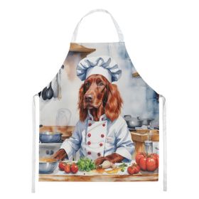 Irish Setter The Chef Apron Cooking Kitchen Server Baking Crafts Gardening for Adult Women Men, Unisex, Large, Multicolor