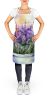 Lavender in Watercolor Apron Cooking Kitchen Server Baking Crafts Gardening for Adult Women Men, Unisex, Large, Multicolor