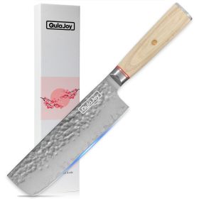 Qulajoy Nakiri Knife 6.9 Inch, Professional Vegetable Knife Japanese Kitchen Knives 67-Layers Damascus Chef Knife, Cooking Knife For Home Outdoor (Option: Nakiri Knife)