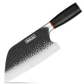 Qulajoy Meat Cleaver Knife - 7.3 Inch High Carbon Stainless Steel Butcher Knife For Meat Cutting Slicing Vegetables- Professional Chopper Knife F (Option: Serbian Chef Knife)