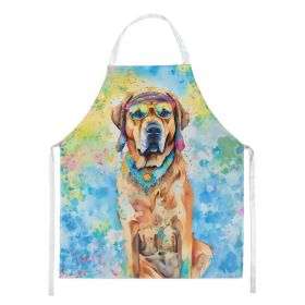 Mastiff Hippie Dawg Apron Cooking Kitchen Server Baking Crafts Gardening for Adult Women Men, Unisex, Large, Multicolor (Default: Default)