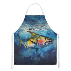 Yellowfin Tuna Apron Cooking Kitchen Server Baking Crafts Gardening for Adult Women Men, Unisex, Large, Multicolor (Default: Default)