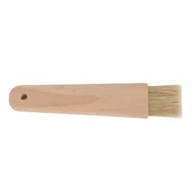 Wooden Barbecuing Brush Baking Brush Oil Sauce Butter Kitchen Tool(Flat Handle) (Option: Flat handle brush)